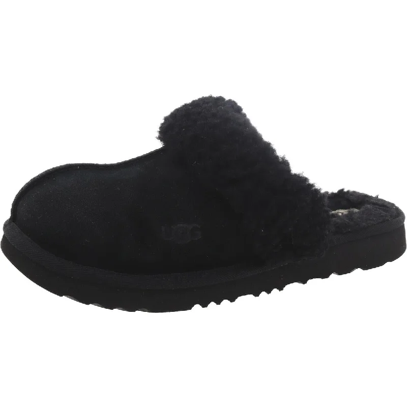 Cozy ll Girls Faux Leather Big Kid Scuff Slippers