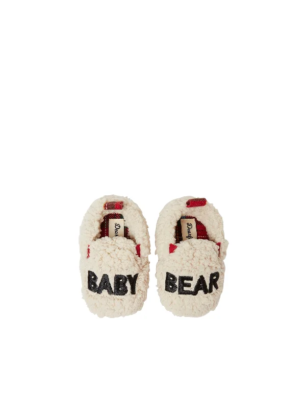 Dearfoams Kid's Baby Bear Faux Shearling Closed Back Slipper