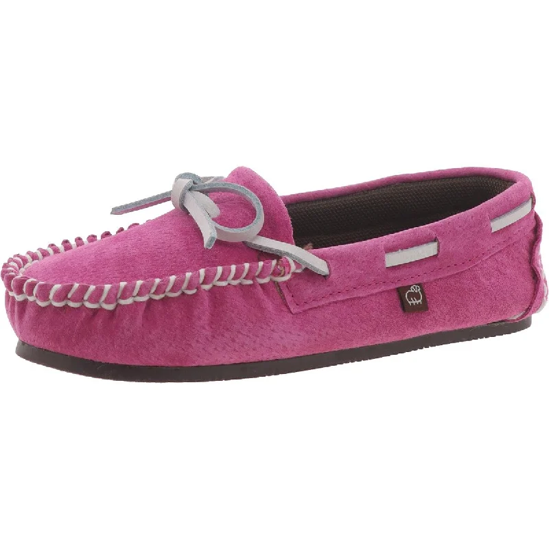 Sabrina Moc Girls Slippers Suede Moccasins