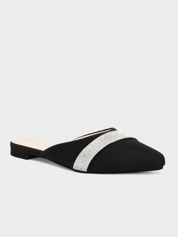 Women's "LEATON" Open Back Fancy Slippers