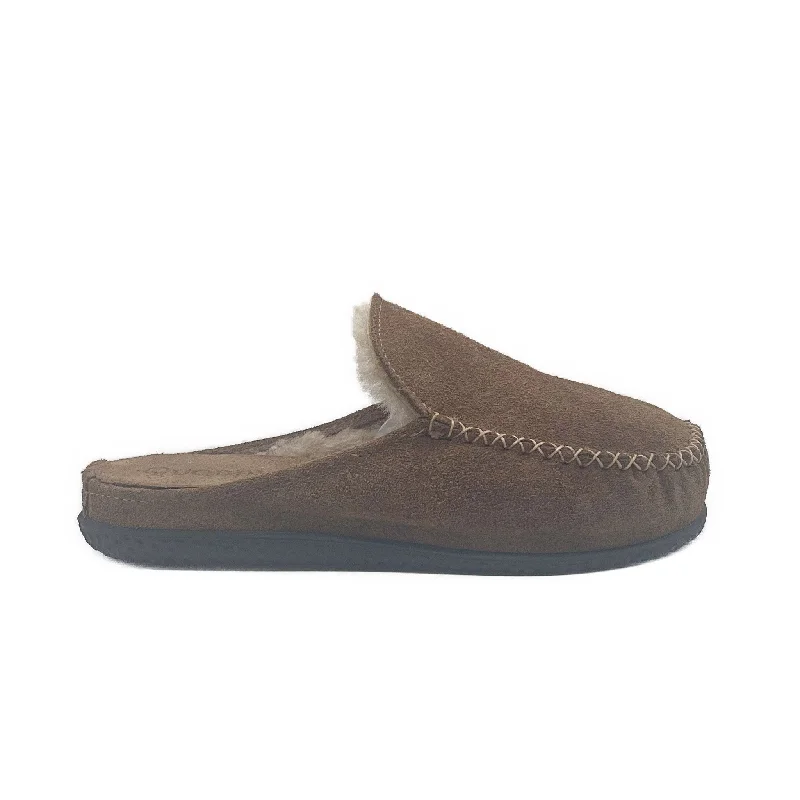 Women's Scuff ESQ Slipper: Mushroom Suede