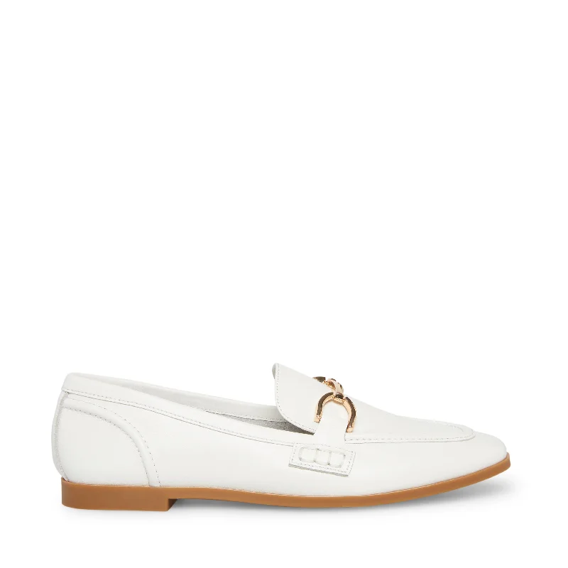 Carrine Flat Shoe WHITE LEATHER