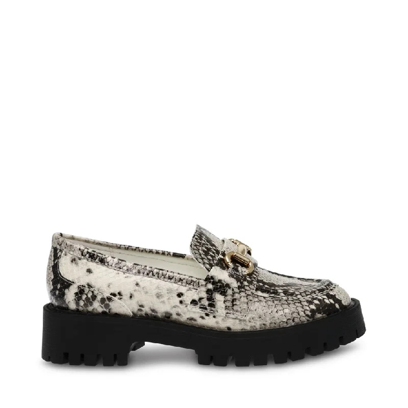 Lando-CN Flat Shoe LT. BEIGE SNAKE