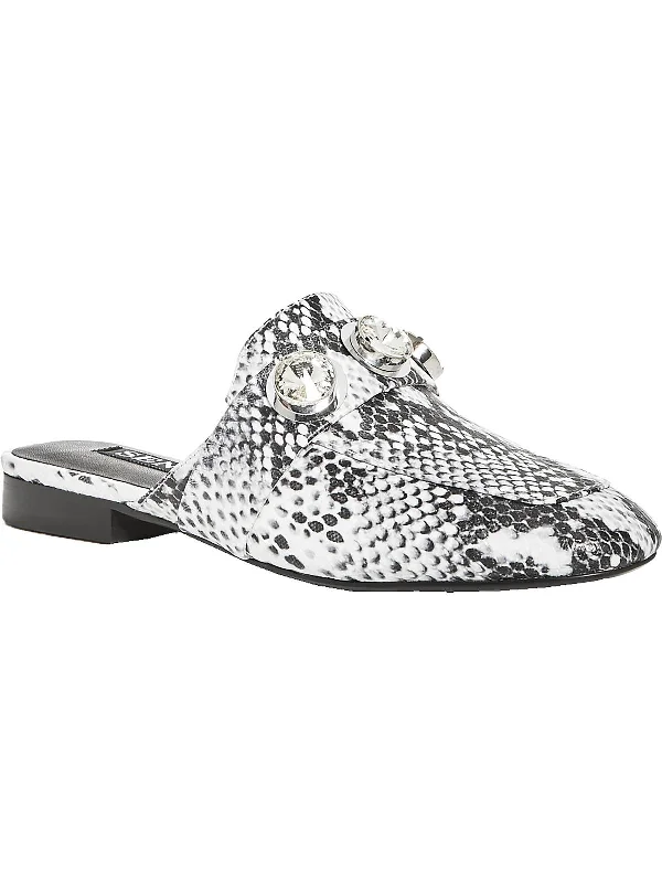 Rio Womens Leather Embellished Fashion Loafers