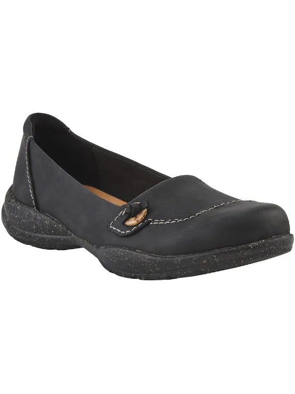 Roseville Sky Womens Button Slip-On Loafers