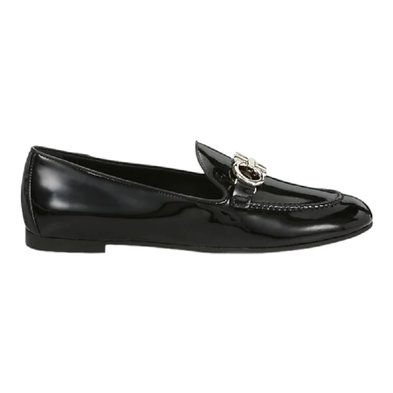 SALVATORE FERRAGAMO Trifoglio Women's 727758 Black Shoe