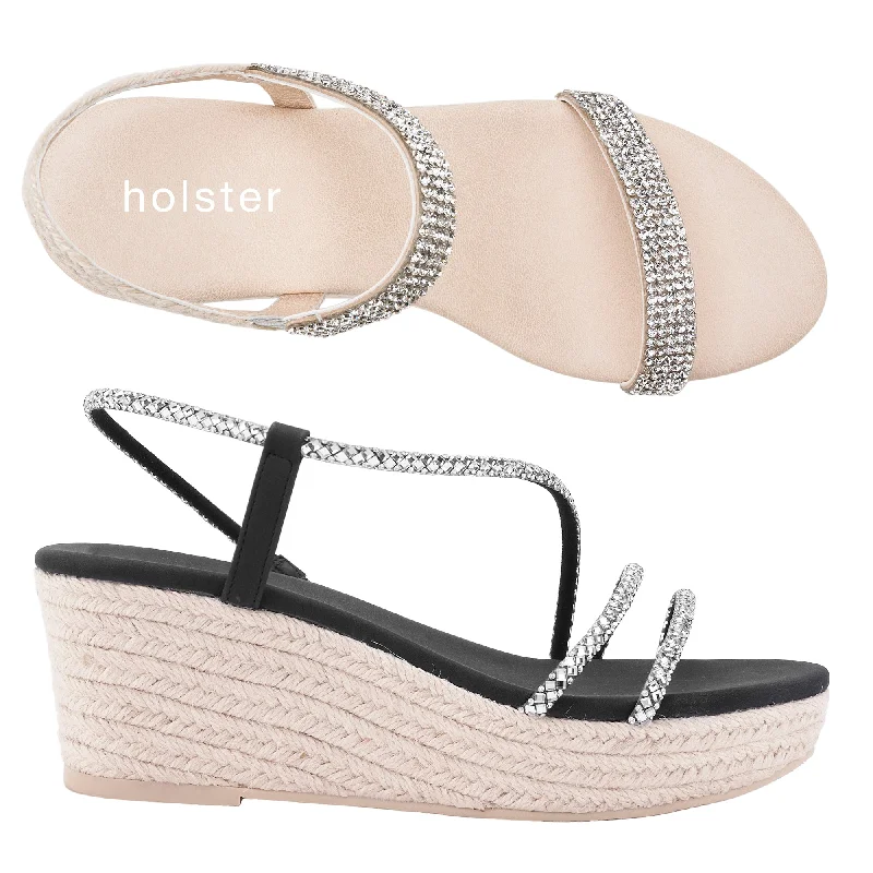 Beauty Espadrille & Geneva Espadrille  Bundle - Beige / Black