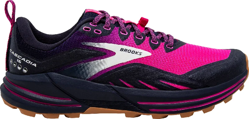 Brooks Cascadia 16 Womens Trail Running Shoes - Navy