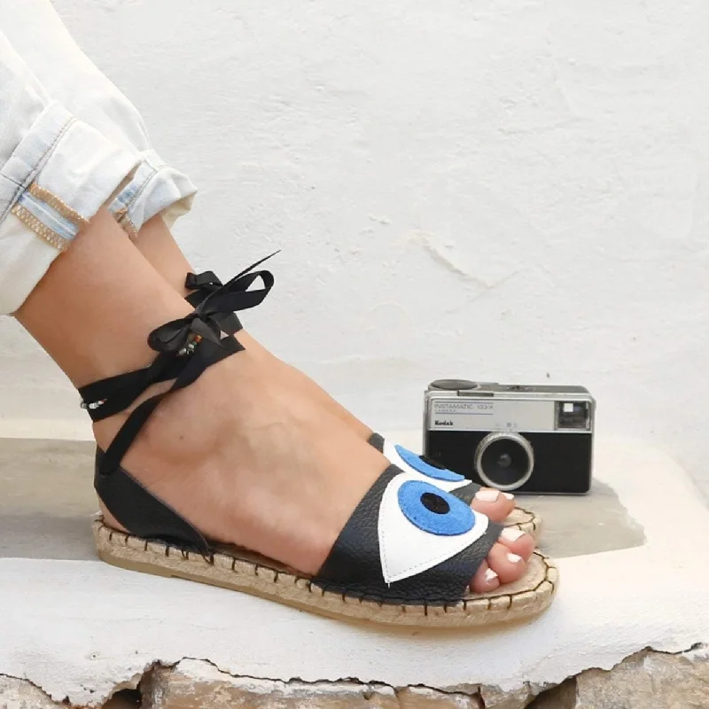 Evil Eye Espadrilles Sandals - 5 Colors