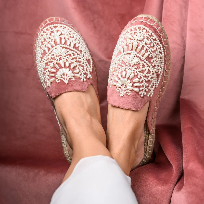 Iris Pink Espadrilles Flats