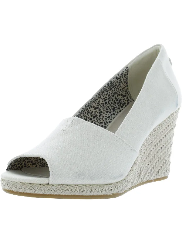 Michelle Womens Canvas Slip On Espadrilles