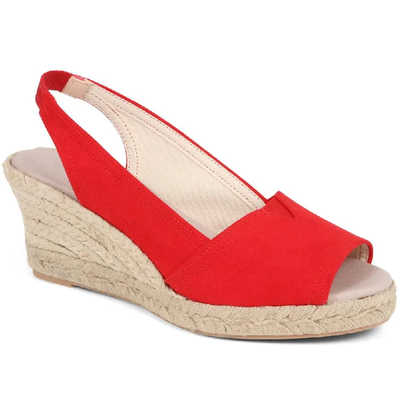 Peep Toe Wedge Sandals - VUL37001 / 323 762