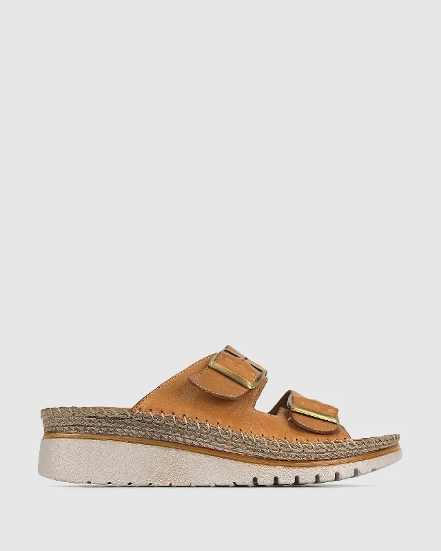 PRE-ORDER WISE Leather Wedge Espadrilles