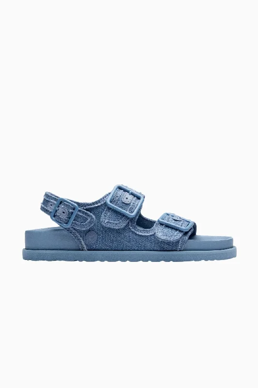 Birkenstock 1774 Milano Tone on Tone Washed Denim - Light Faded Denim