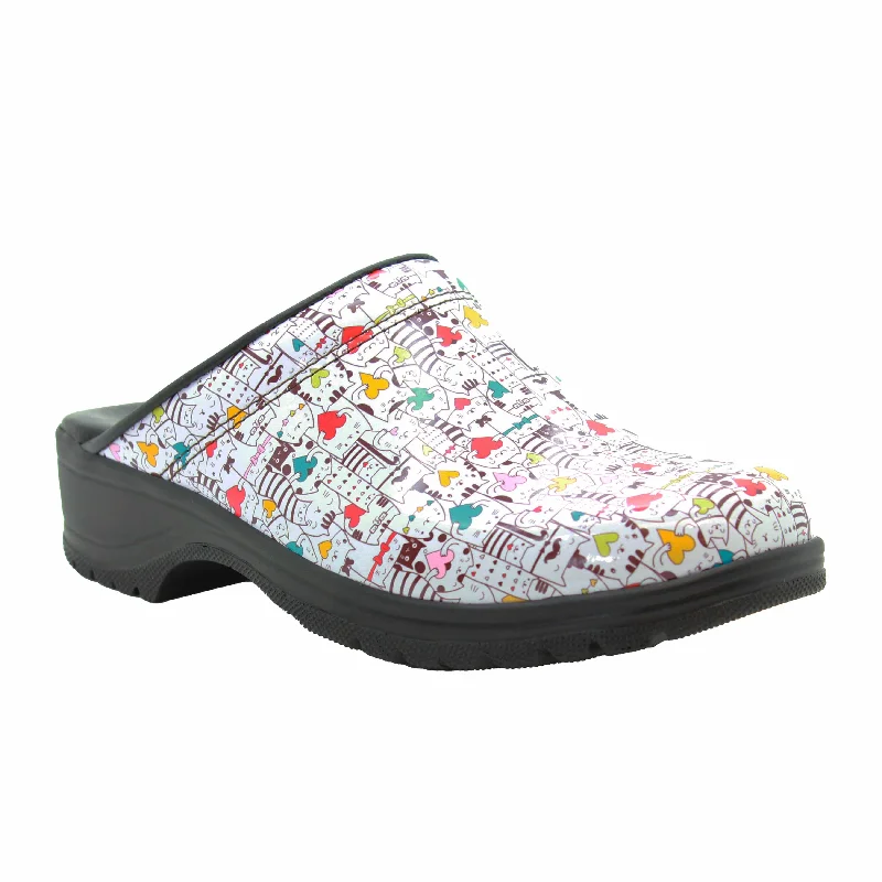 BJORK Flex Pro Catlove Open Back Leather Clogs