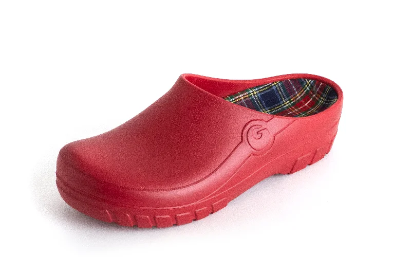 GARDYS CLOGS (open-back), RED