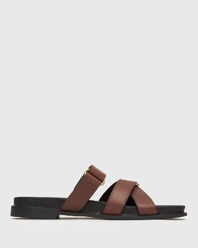 ENZO Leather Casual Slides