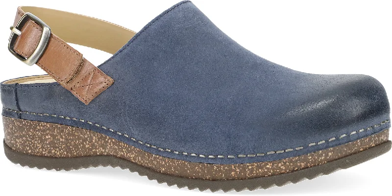 Merrin - Blue Burnished Suede