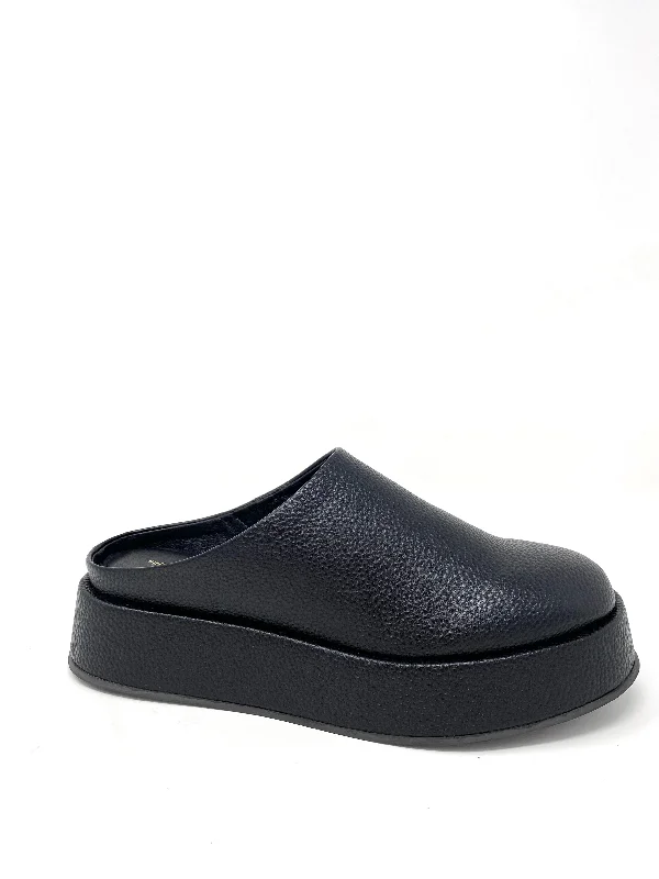 Risen Platform Mule in Black from Intentionally Blank