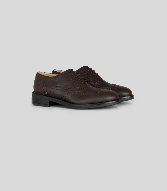 Women's Brogue in Brown from Solari Milano