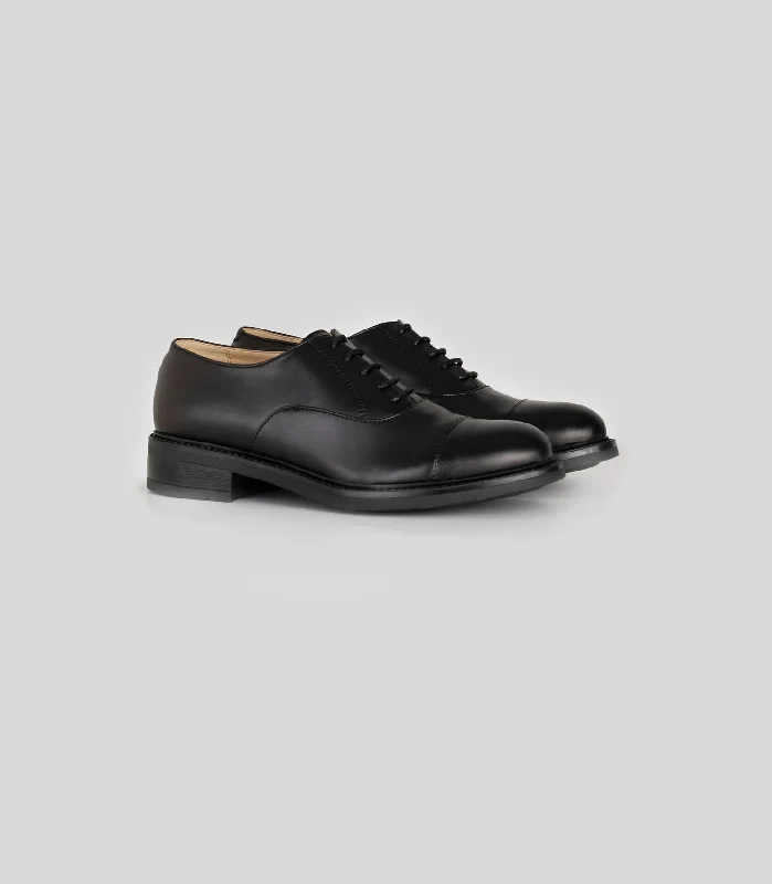 Women's Oxford in Black from Solari Milano